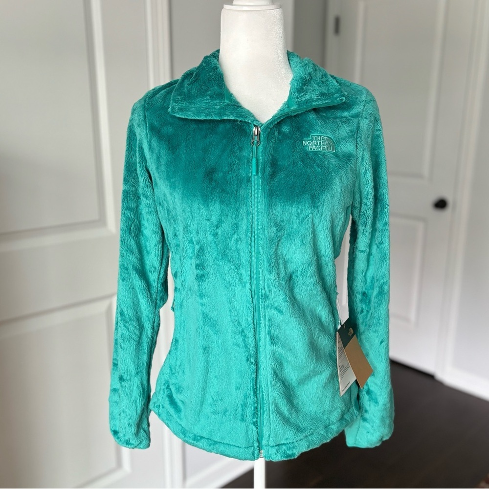 The North Face Full Zip Osito Fleece Jacket Women’s Porcelain Green Small